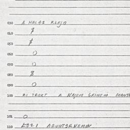 Eastern questionnaire, answ...