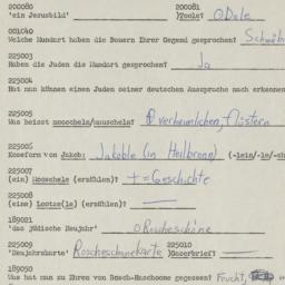 Western questionnaire, answ...