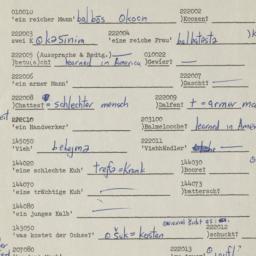 Western questionnaire, answ...