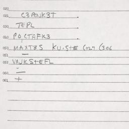 Eastern questionnaire, answ...