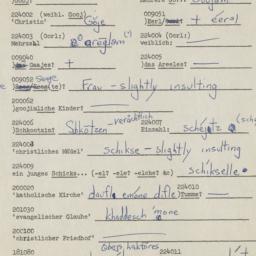 Western questionnaire, answ...