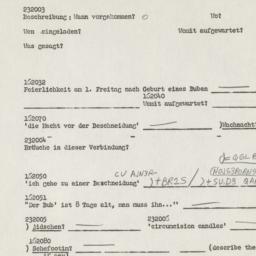 Western questionnaire, answ...