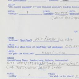 Western questionnaire, answ...