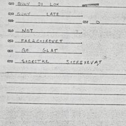 Eastern questionnaire, answ...