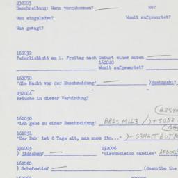Western questionnaire, answ...