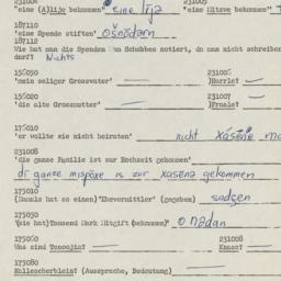 Western questionnaire, answ...