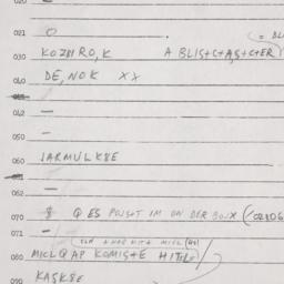 Eastern questionnaire, answ...