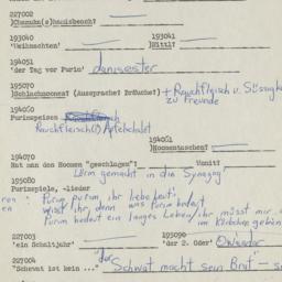 Western questionnaire, answ...