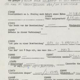 Western questionnaire, answ...