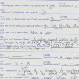 Western questionnaire, answ...