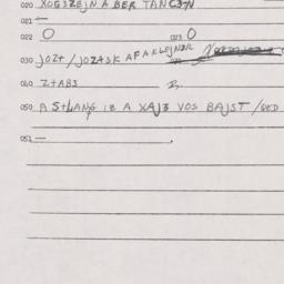 Eastern questionnaire, answ...