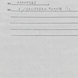 Eastern questionnaire, answ...