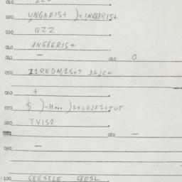 Eastern questionnaire, answ...