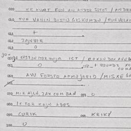 Eastern questionnaire, answ...
