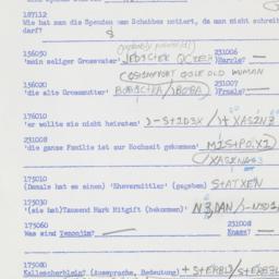 Western questionnaire, answ...