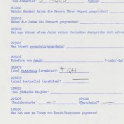 Western questionnaire, answ...