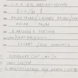 Eastern questionnaire, answ...