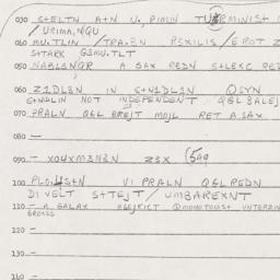 Eastern questionnaire, answ...