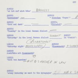Western questionnaire, answ...