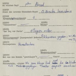 Western questionnaire, answ...