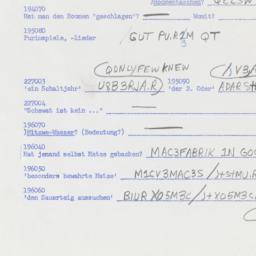 Western questionnaire, answ...