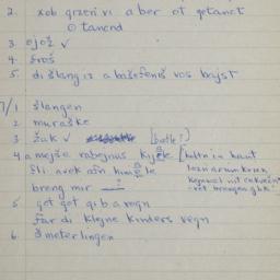 Eastern questionnaire, blue...