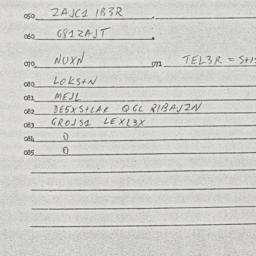 Eastern questionnaire, answ...