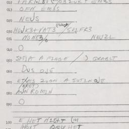 Eastern questionnaire, answ...