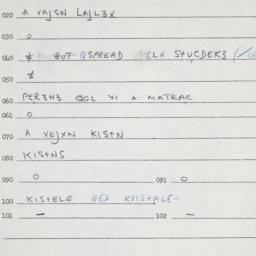 Eastern questionnaire, answ...