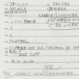 Eastern questionnaire, answ...
