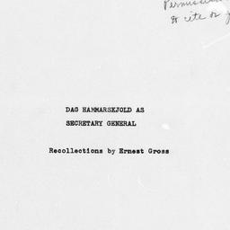 Reminiscences of Ernest Arn...