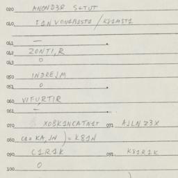 Eastern questionnaire, answ...