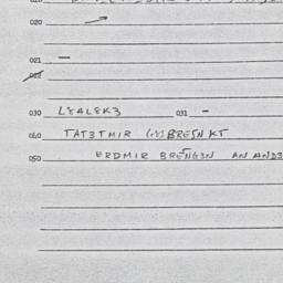 Eastern questionnaire, answ...