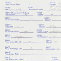 Western questionnaire, answ...