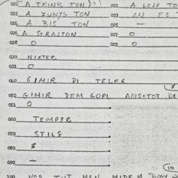 Eastern questionnaire, answ...