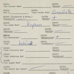 Western questionnaire, answ...