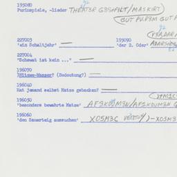 Western questionnaire, answ...