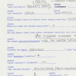 Western questionnaire, answ...