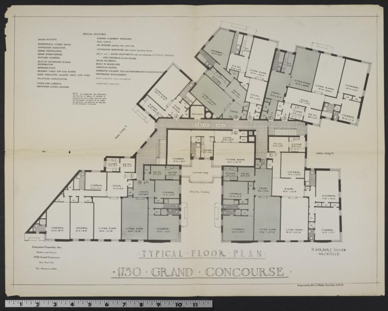 1750 Grand Concourse, Typical Floor Plan Columbia