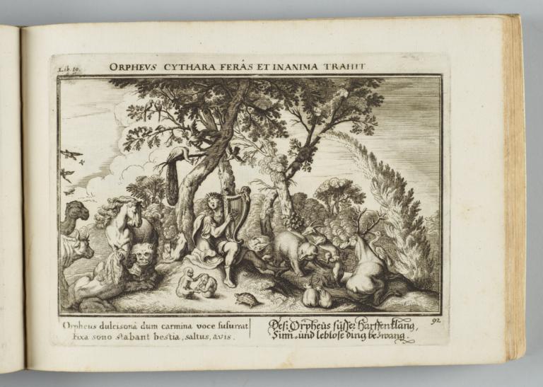Illustration 92. Orpheus Cythara Feras et Inanima Trahit