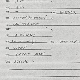 Eastern questionnaire, answ...