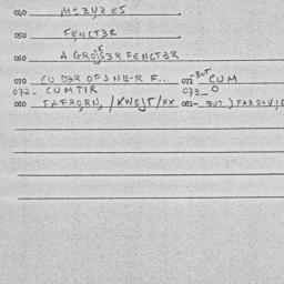 Eastern questionnaire, answ...