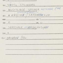 Eastern questionnaire, answ...