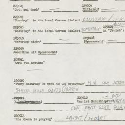 Western questionnaire, answ...