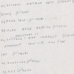 Eastern questionnaire, answ...