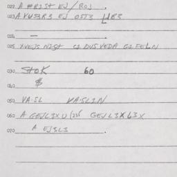 Eastern questionnaire, answ...