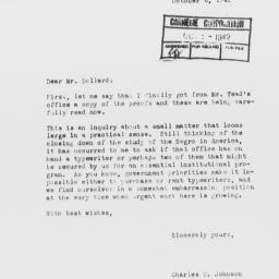 Letter from Charles S. John...