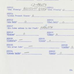 Western questionnaire, answ...