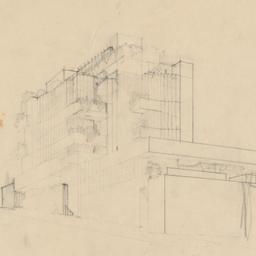 Exterior sketch view from b...