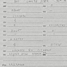 Eastern questionnaire, answ...